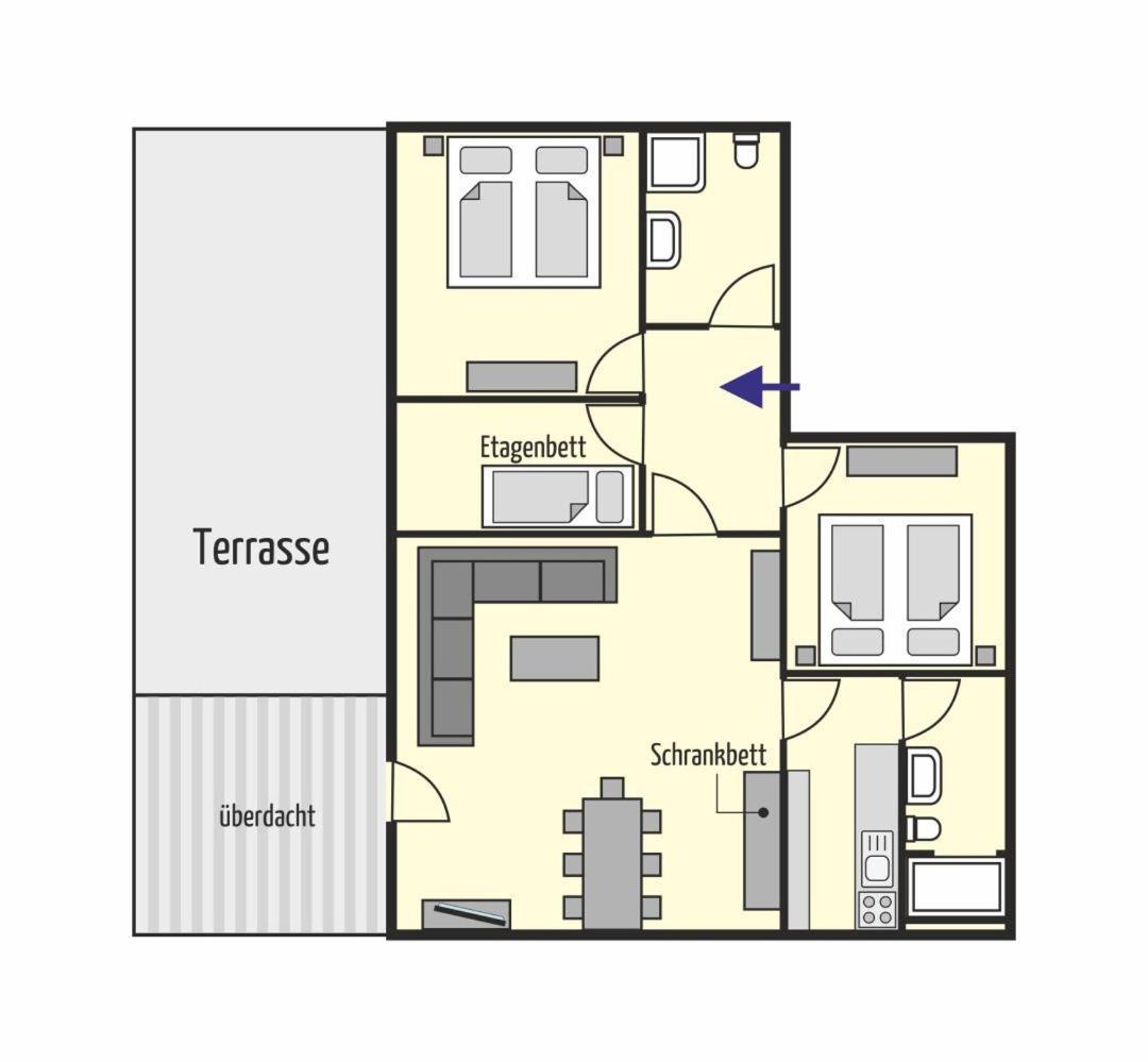 Bungalow Windstille Norddeich  Luaran gambar